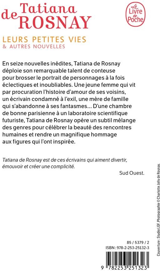 Quatrième de couverture de « Leurs petites vies : nouvelles »