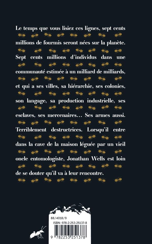 Quatrième de couverture de « Les fourmis : roman »