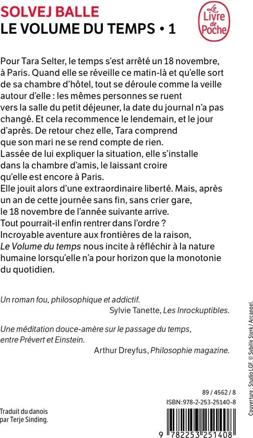 Quatrième de couverture de « LE VOLUME DU TEMPS (LE VOLUME DU TEMPS, TOME 1) »