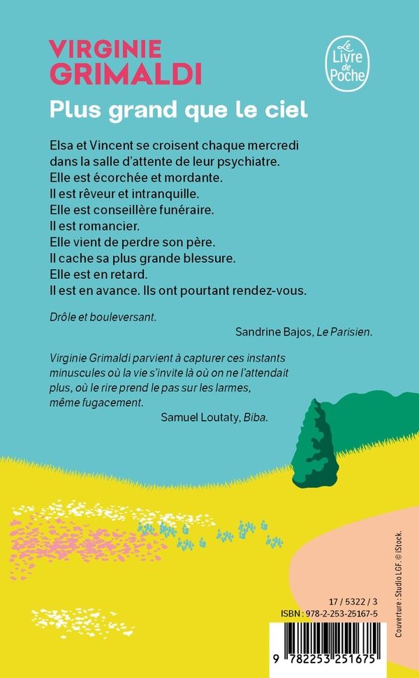 Quatrième de couverture de « PLUS GRAND QUE LE CIEL »