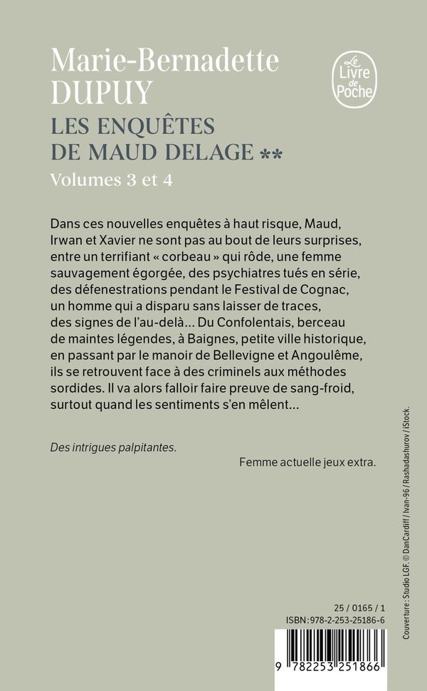 Quatrième de couverture de « LES ENQUETES DE MAUD DELAGE - T02 - LES ENQUETES DE MAUD DELAGE VOLUME 2 »
