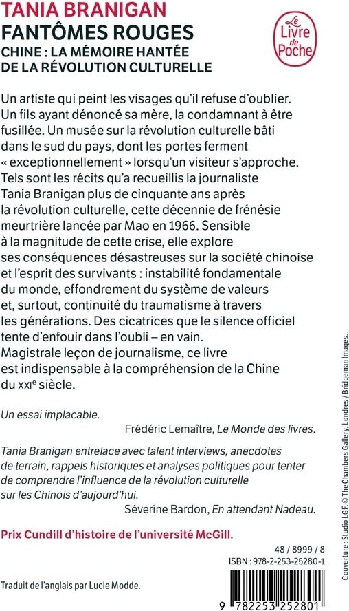 Quatrième de couverture de « FANTOMES ROUGES - CHINE : LA MEMOIRE HANTEE DE LA REVOLUTION CULTURELLE »