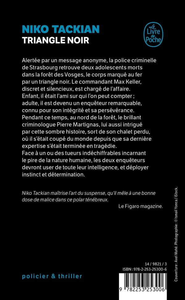 Quatrième de couverture de « TRIANGLE NOIR »