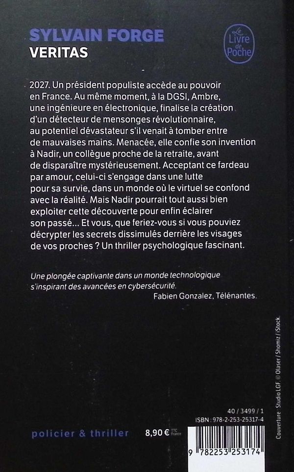 Quatrième de couverture de « Veritas »
