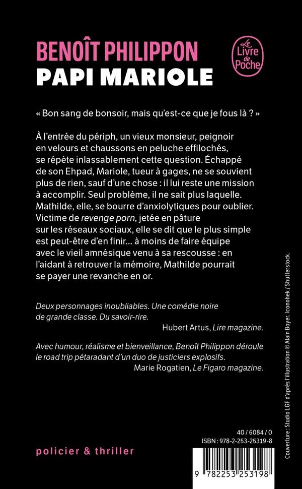 Quatrième de couverture de « PAPI MARIOLE »