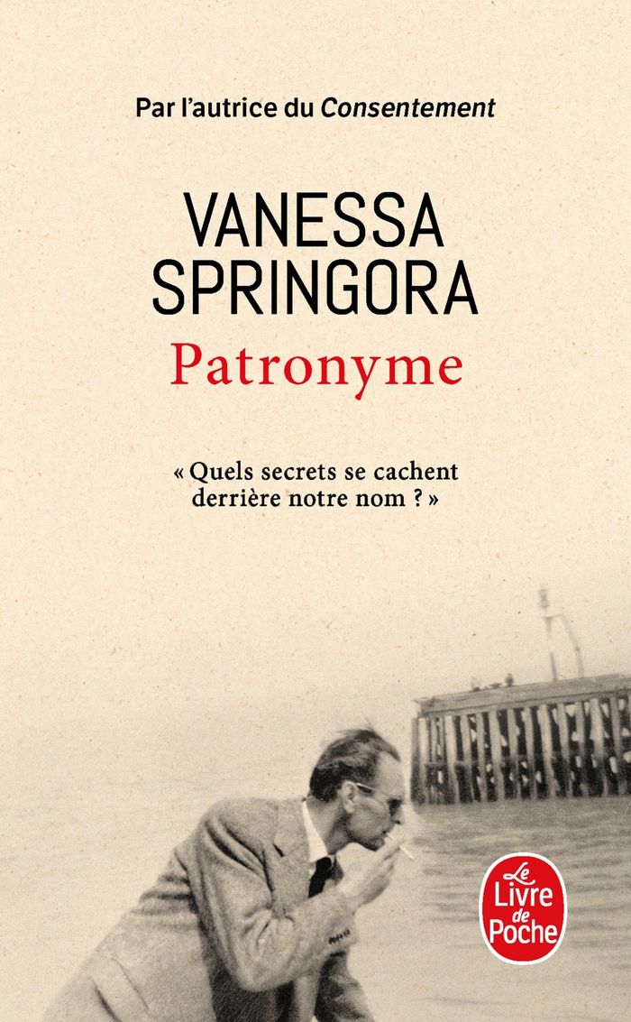 Couverture du livre « Patronyme » de Vanessa Springora, librairie Les Contes Infusés à Corte