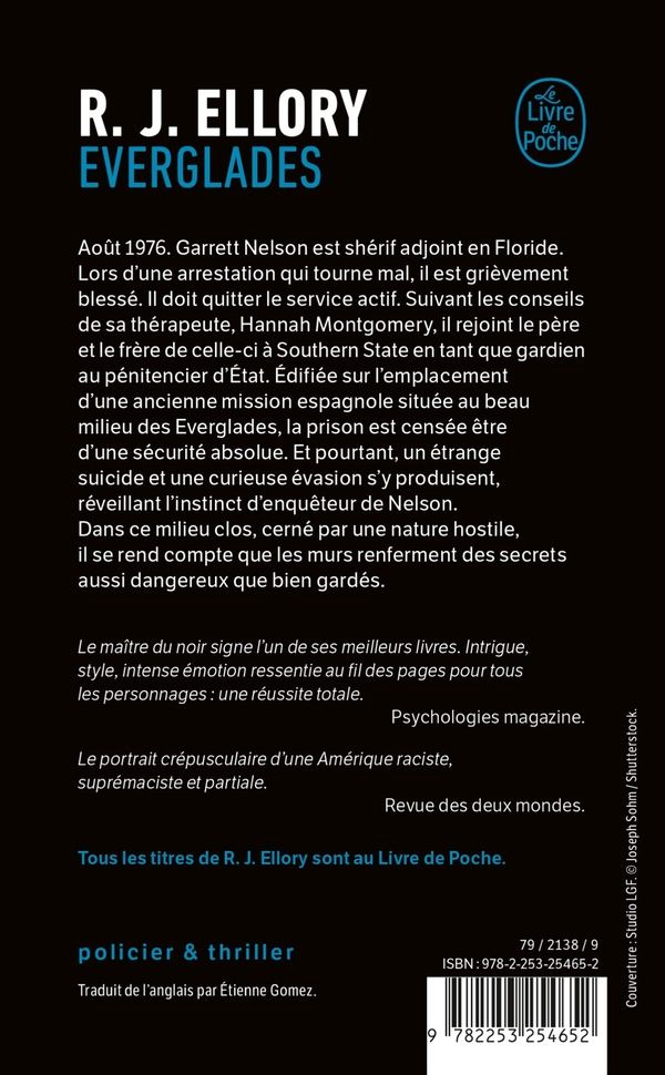 Quatrième de couverture de « EVERGLADES »