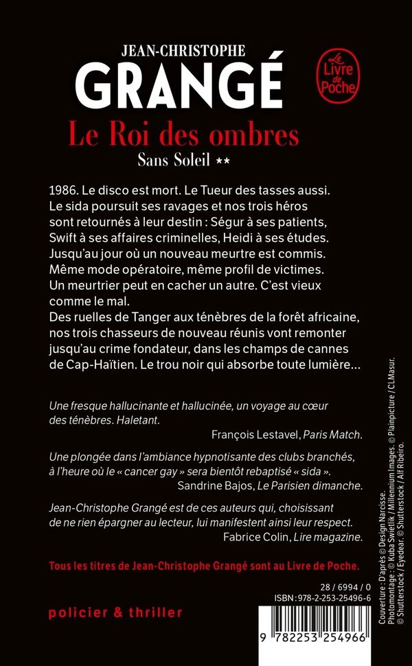 Quatrième de couverture de « LE ROI DES OMBRES (SANS SOLEIL, TOME 2) »