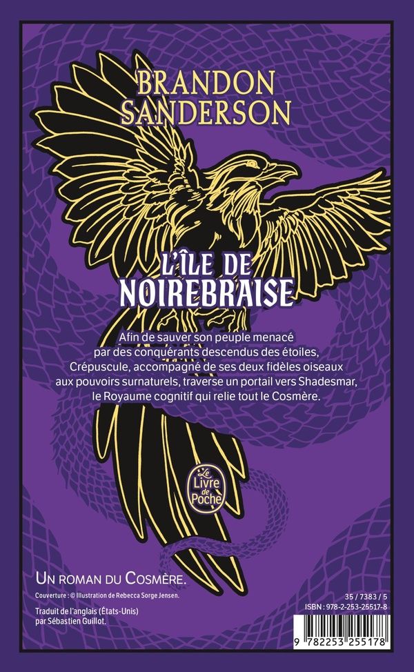 Quatrième de couverture de « L'île de Noirebraise »
