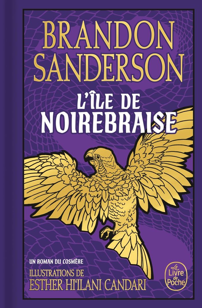 Couverture du livre « L'île de Noirebraise » de Brandon Sanderson, librairie Les Contes Infusés à Corte