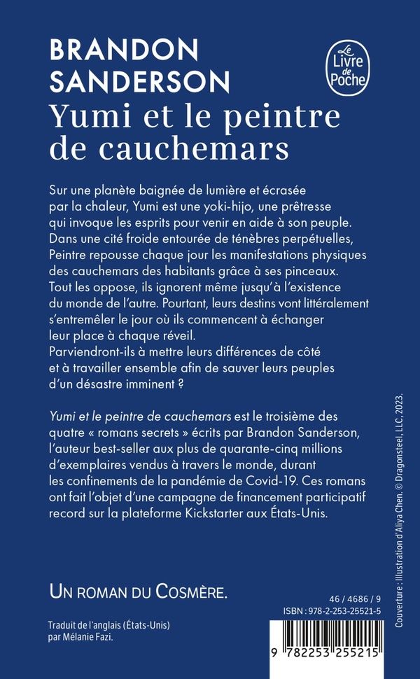Quatrième de couverture de « YUMI ET LE PEINTRE DE CAUCHEMARS »