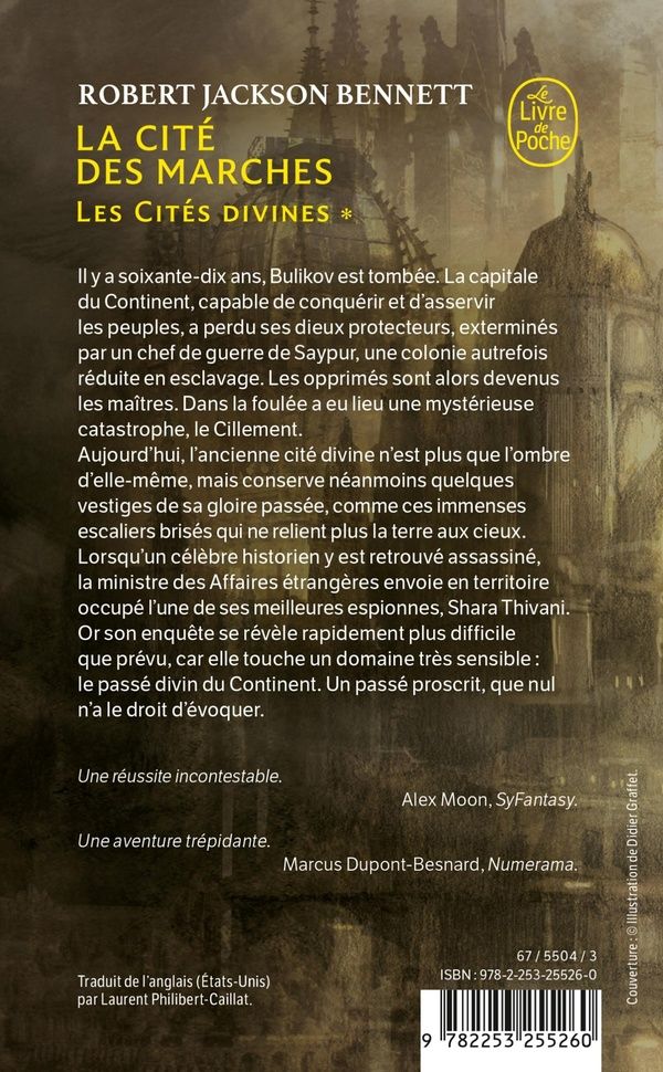 Quatrième de couverture de « La Cité des marches »
