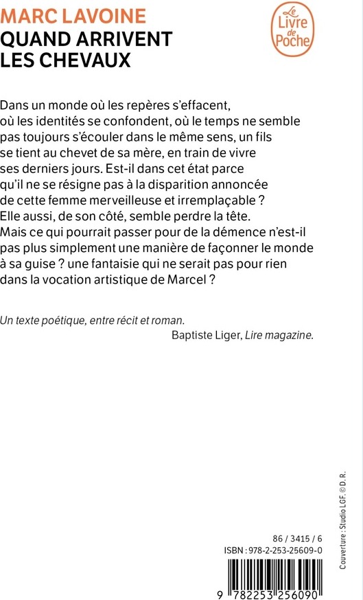 Quatrième de couverture de « QUAND ARRIVENT LES CHEVAUX »