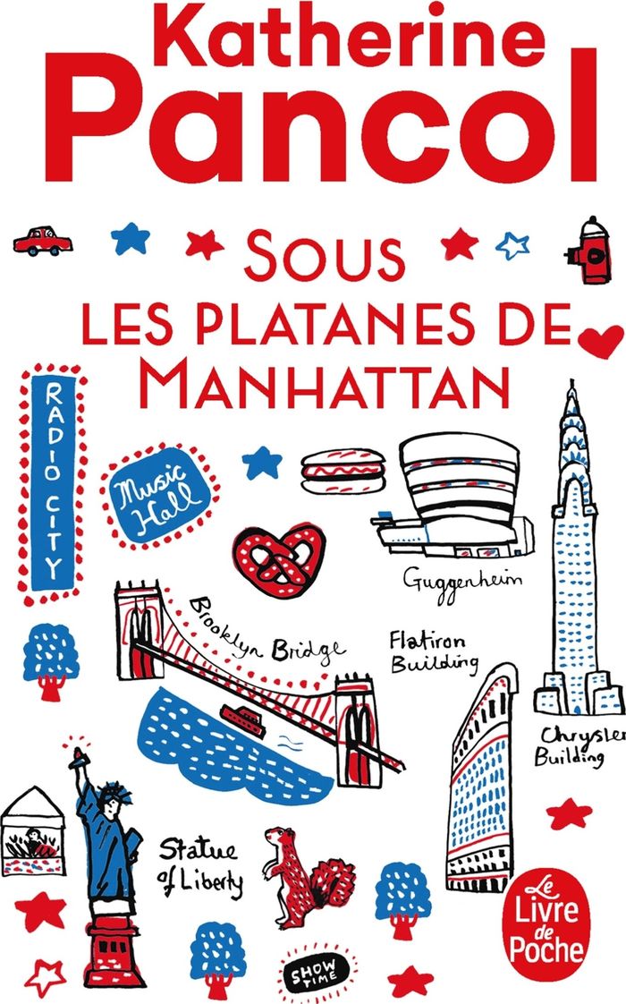Couverture du livre « SOUS LES PLATANES DE MANHATTAN » de Katherine Pancol, librairie Les Contes Infusés à Corte