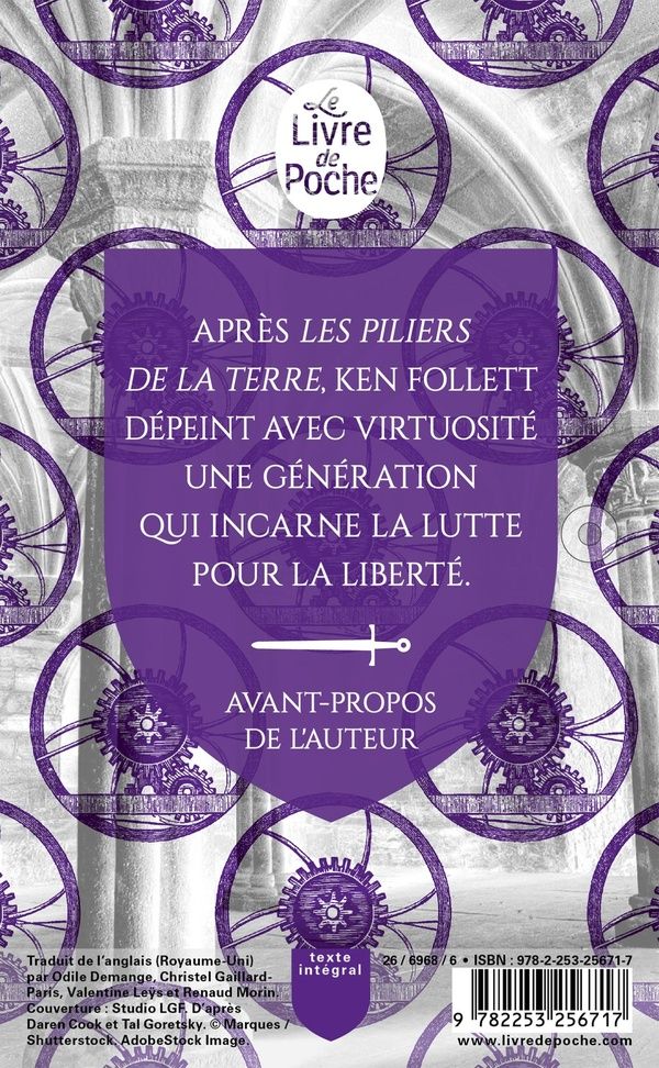 Quatrième de couverture de « Les armes de la lumière »