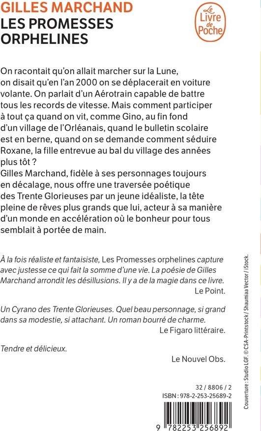 Quatrième de couverture de « LES PROMESSES ORPHELINES »