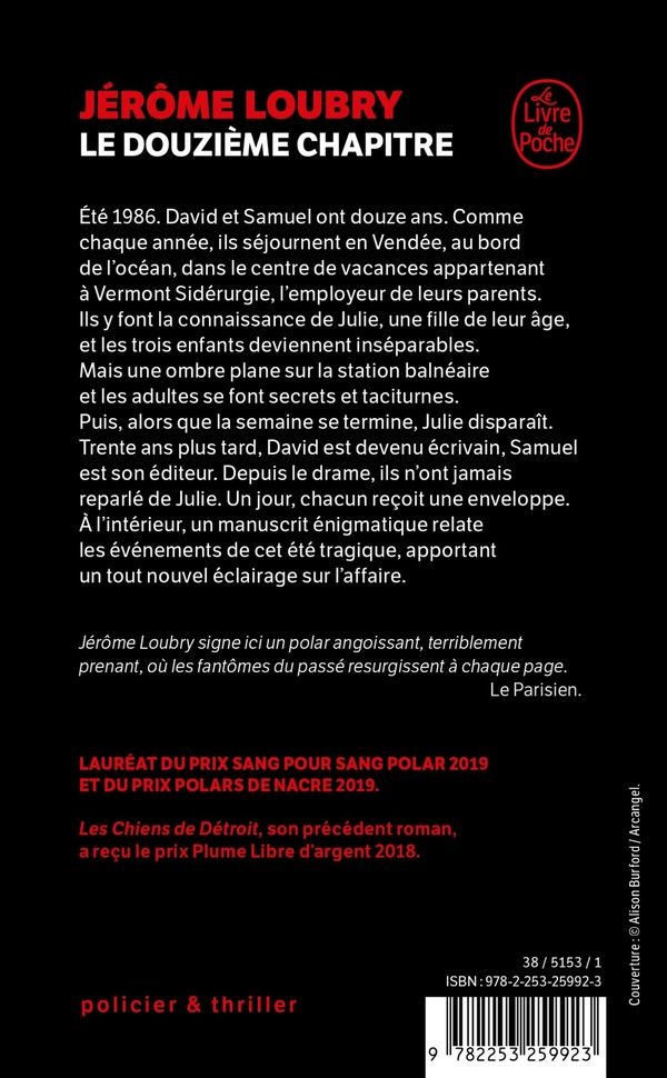Quatrième de couverture de « LE DOUZIEME CHAPITRE »
