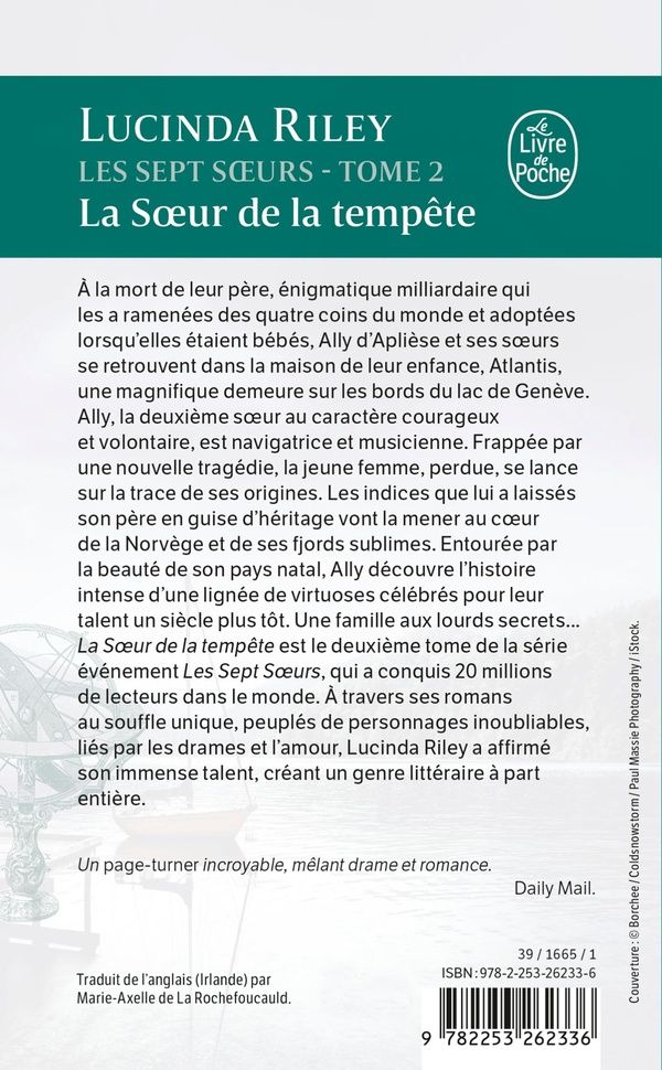 Quatrième de couverture de « LA SOEUR DE LA TEMPETE (LES SEPT SOEURS, TOME 2) »