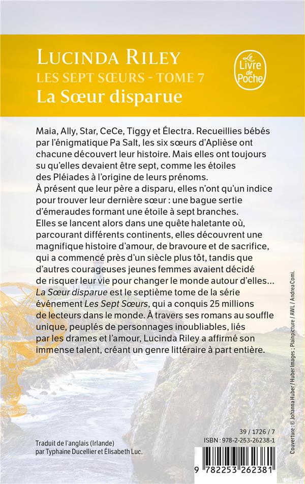 Quatrième de couverture de « LA SOEUR DISPARUE (LES SEPT SOEURS, TOME 7) »
