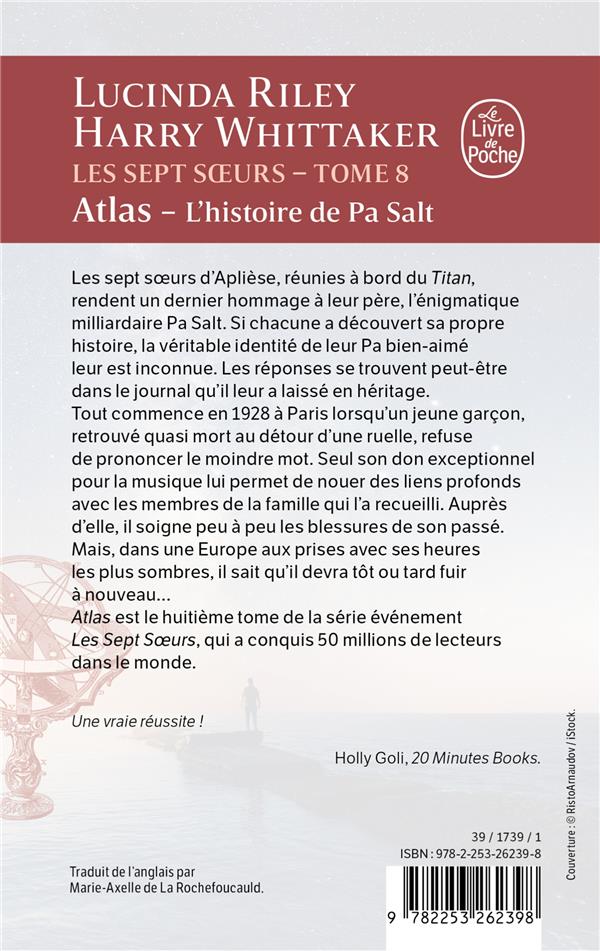 Quatrième de couverture de « ATLAS (LES SEPT SOEURS, TOME 8) - L'HISTOIRE DE PA SALT »