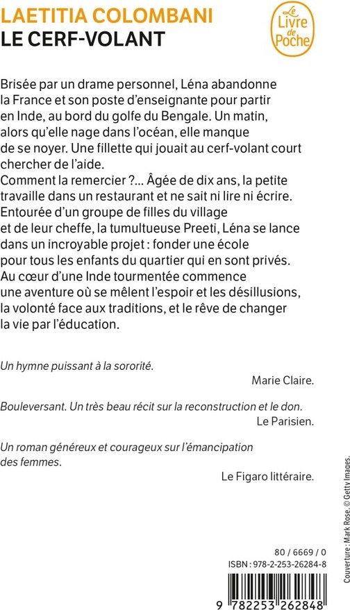 Quatrième de couverture de « LE CERF-VOLANT »