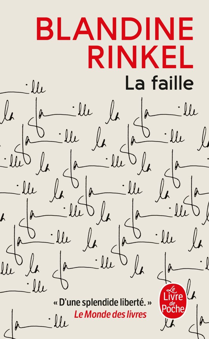 Couverture du livre « La faille » de Blandine Rinkel, librairie Les Contes Infusés à Corte