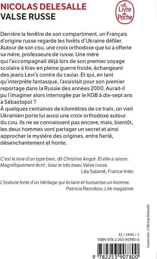 Quatrième de couverture de « Valse russe : roman »