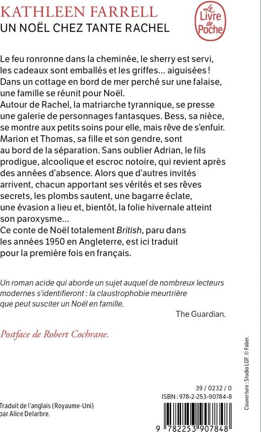 Quatrième de couverture de « Un Noël chez tante Rachel »