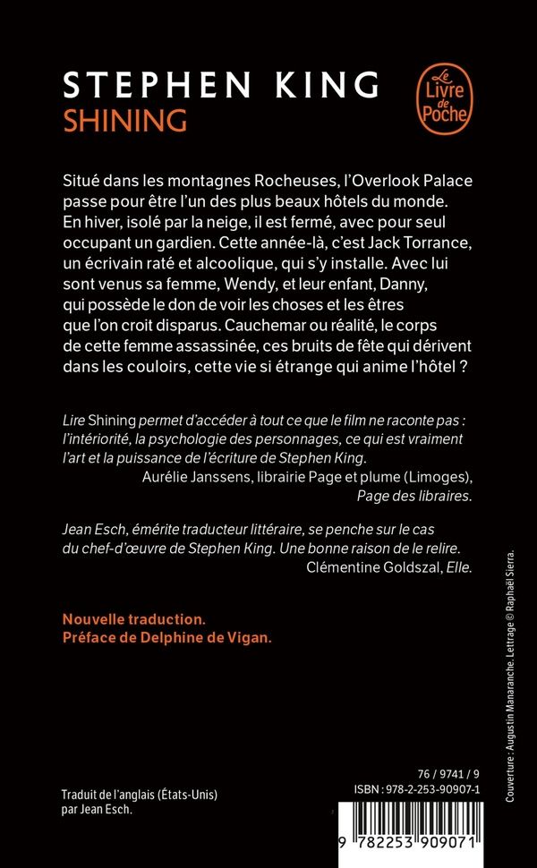 Quatrième de couverture de « SHINING (NOUVELLE TRADUCTION) »