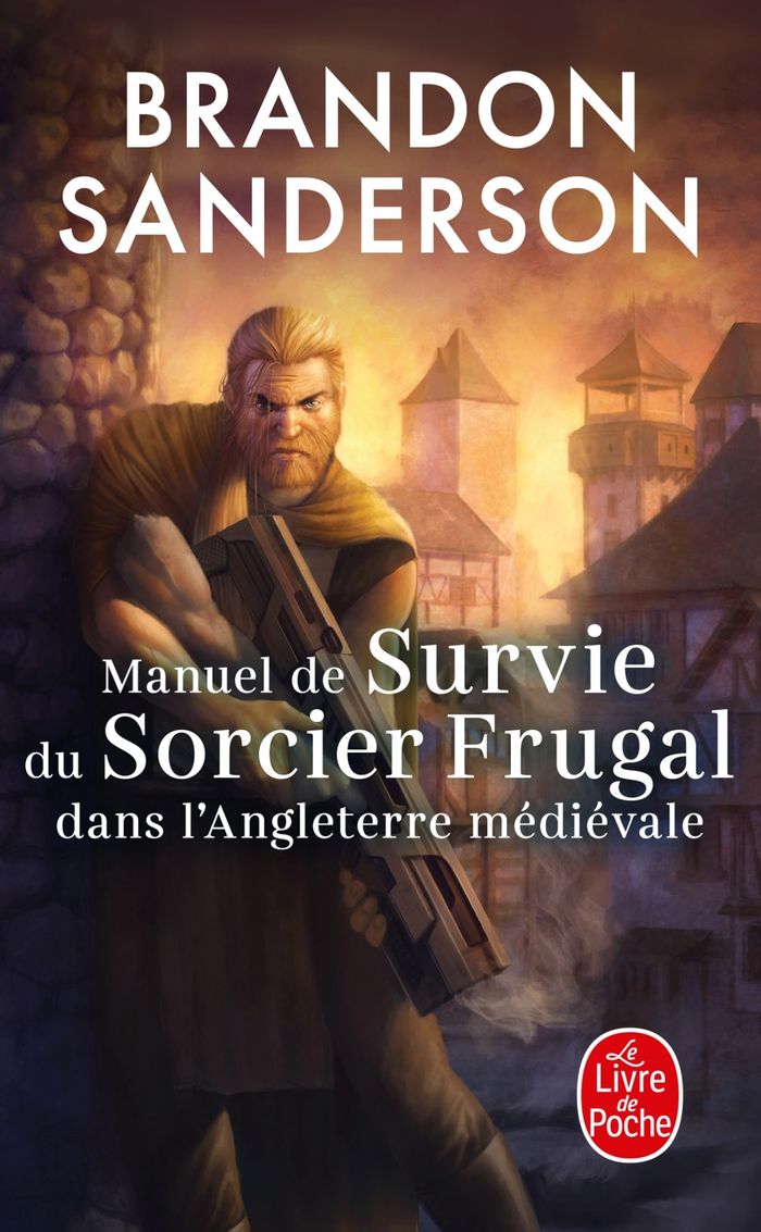 Couverture du livre « Manuel de survie du sorcier frugal dans l'Angleterre médiévale » de Brandon Sanderson, librairie Les Contes Infusés à Corte