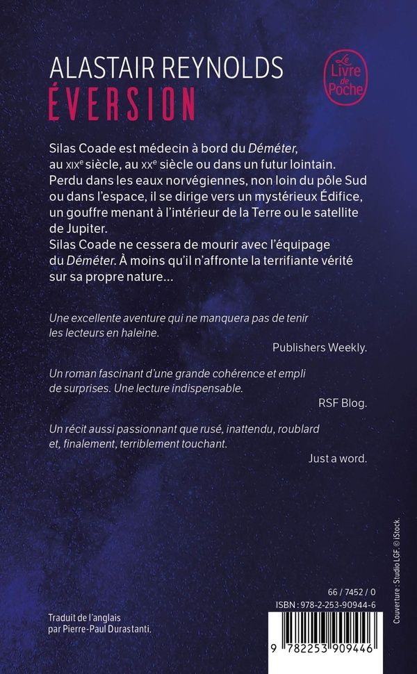 Quatrième de couverture de « Eversion »