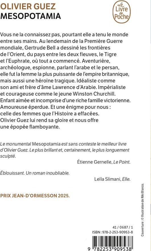 Quatrième de couverture de « MESOPOTAMIA »