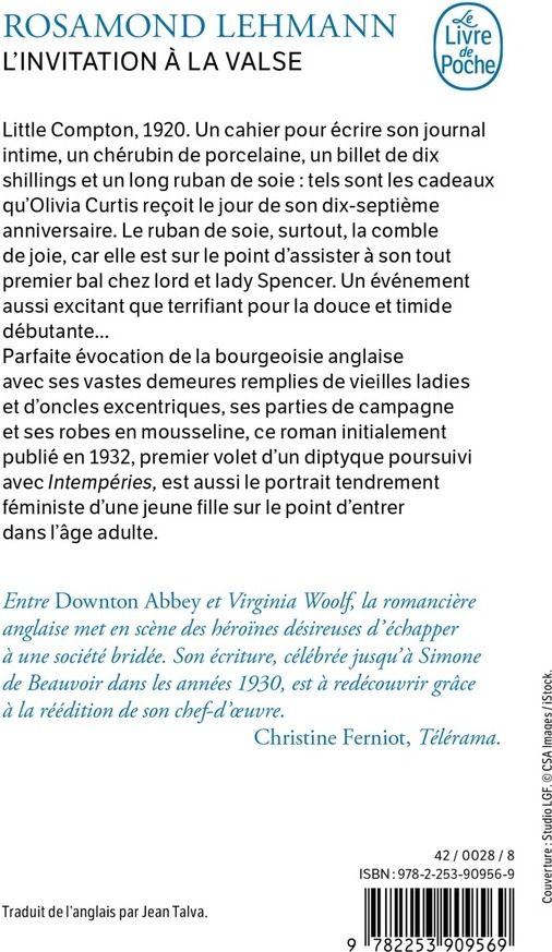 Quatrième de couverture de « L'Invitation à la valse »