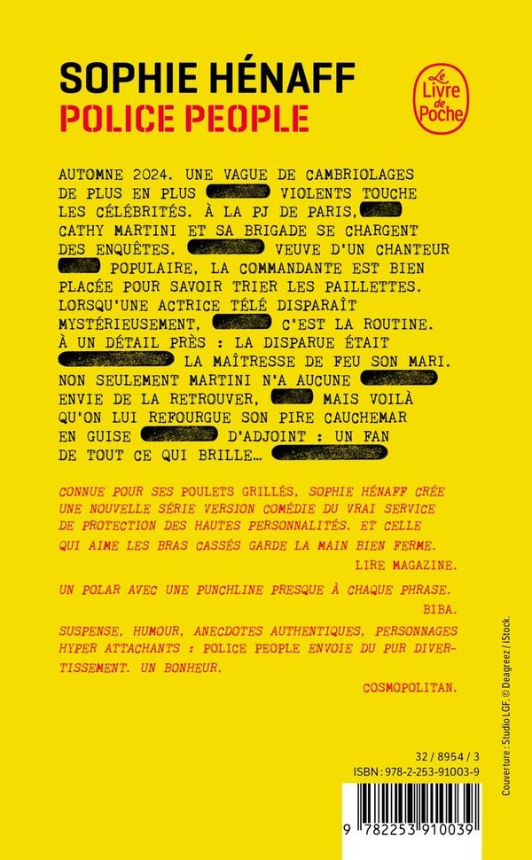 Quatrième de couverture de « POLICE PEOPLE »
