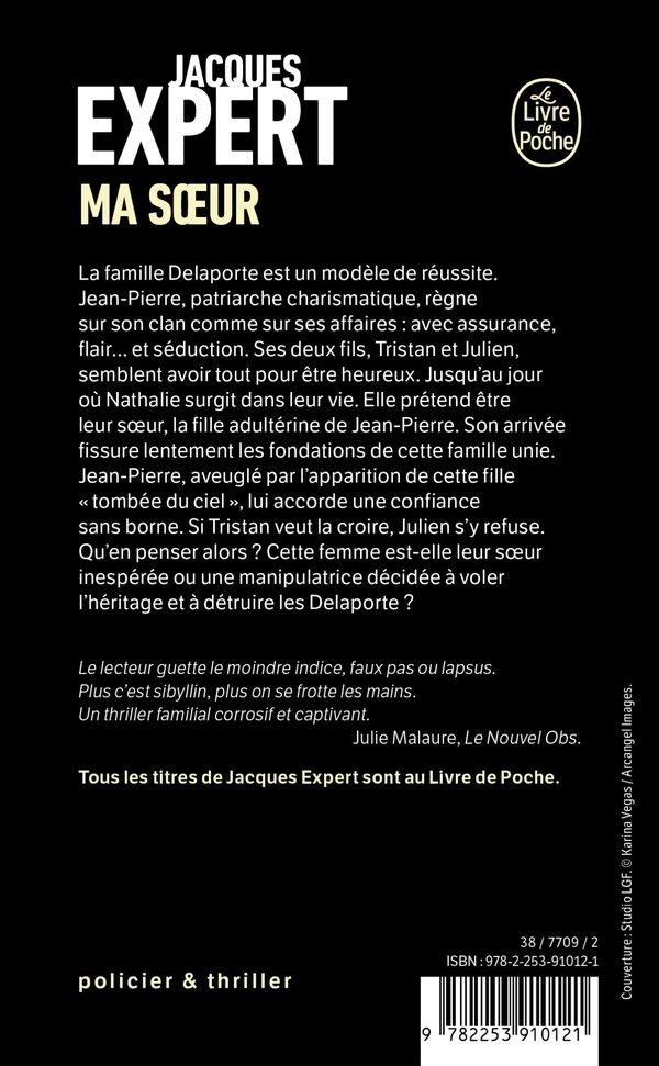 Quatrième de couverture de « MA SOEUR »