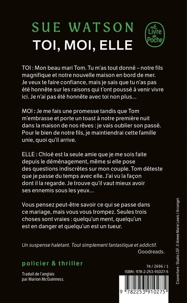 Quatrième de couverture de « Toi, moi, elle »