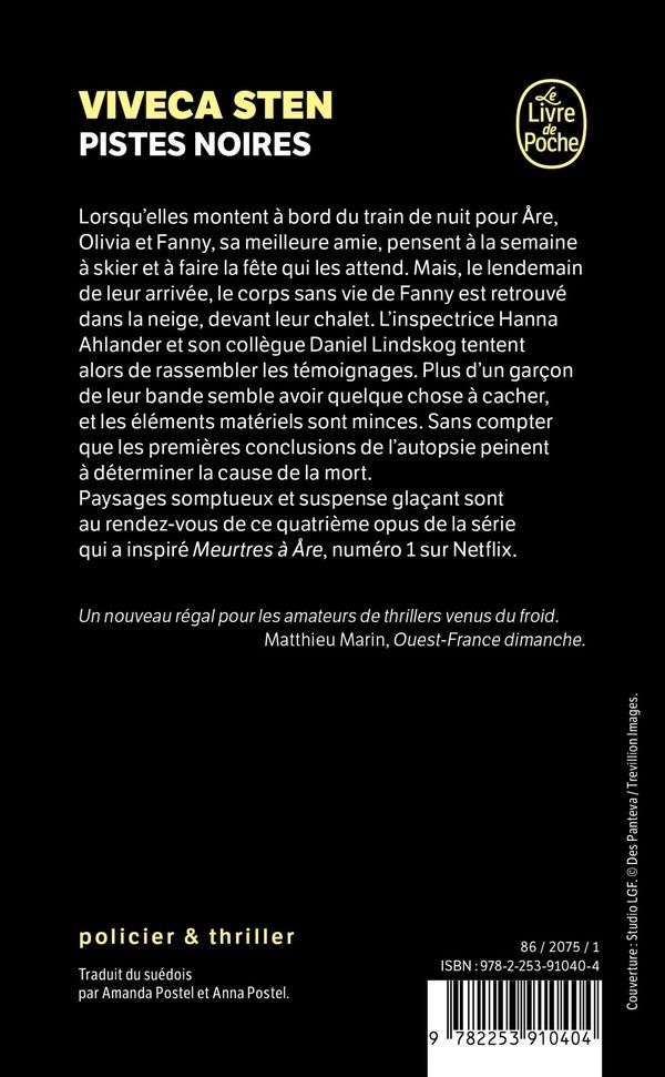 Quatrième de couverture de « PISTES NOIRES »