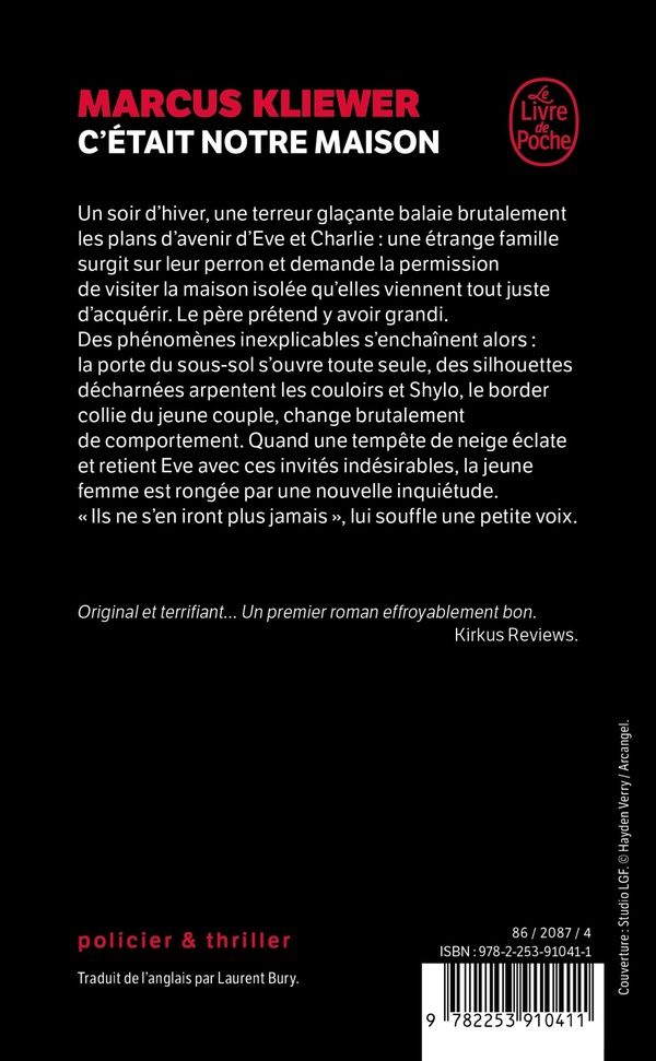 Quatrième de couverture de « C'ETAIT NOTRE MAISON »