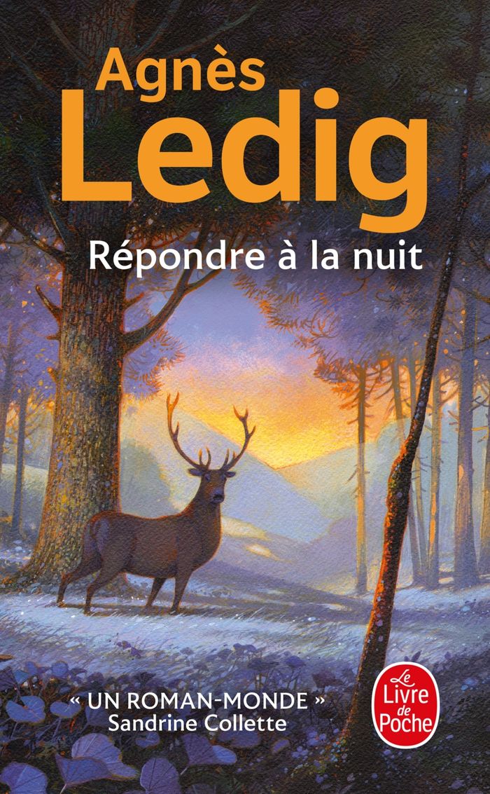 Couverture du livre « REPONDRE A LA NUIT » de Agnes Ledig, librairie Les Contes Infusés à Corte