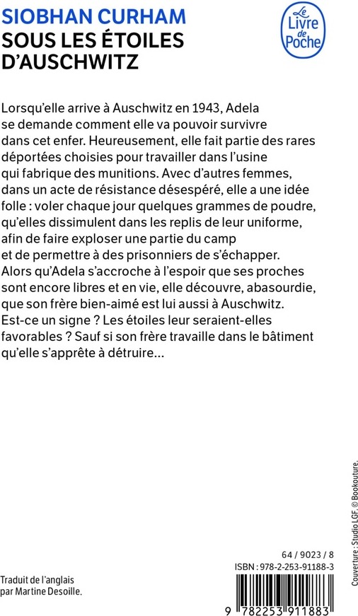 Quatrième de couverture de « Sous les étoiles d'Auschwitz »
