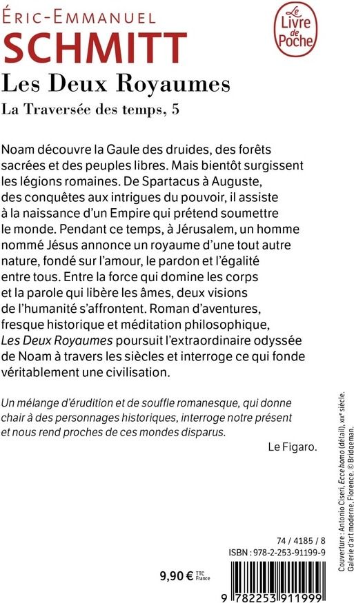 Quatrième de couverture de « LES DEUX ROYAUMES (LA TRAVERSEE DES TEMPS, TOME 5) »