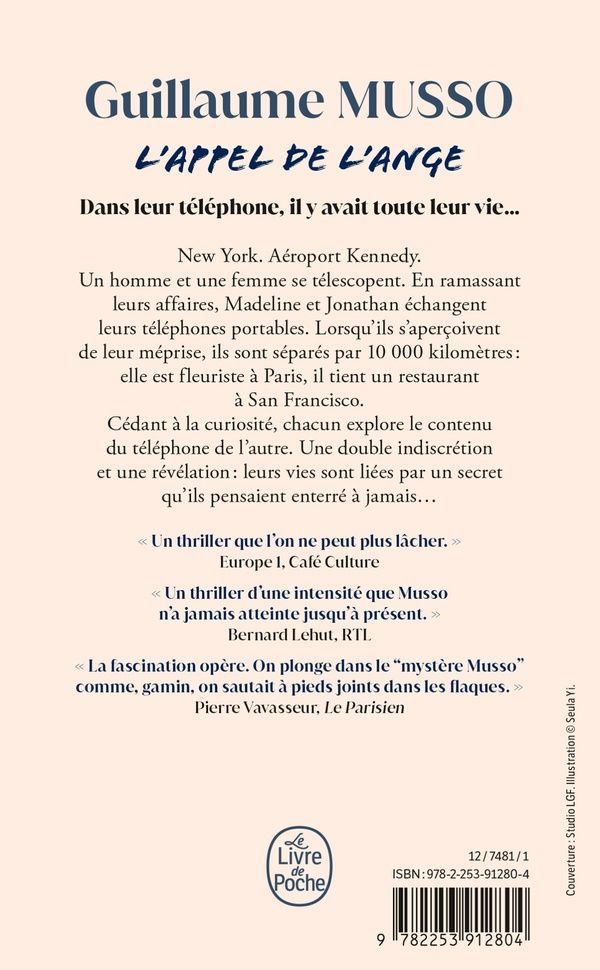 Quatrième de couverture de « L'APPEL DE L'ANGE »
