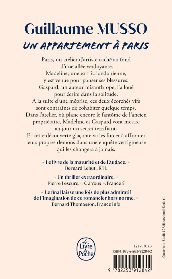 Quatrième de couverture de « UN APPARTEMENT A PARIS »