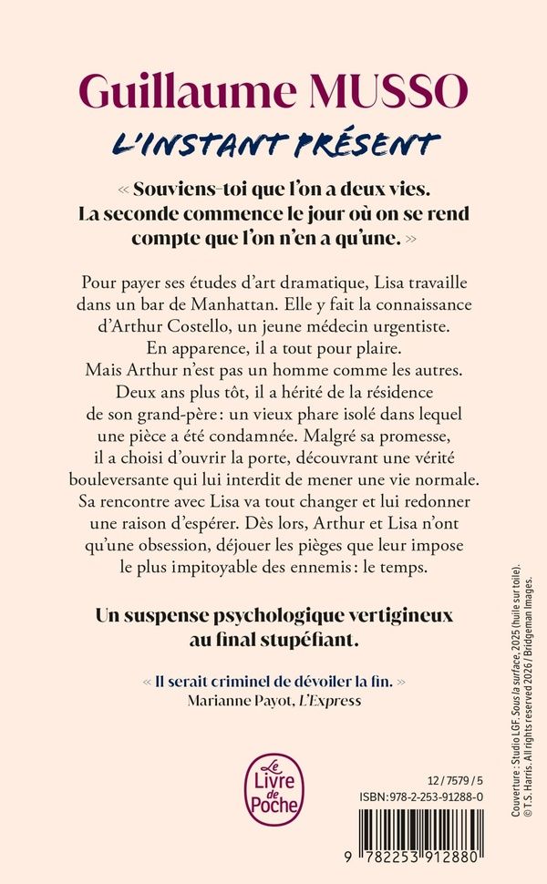 Quatrième de couverture de « L'INSTANT PRESENT »