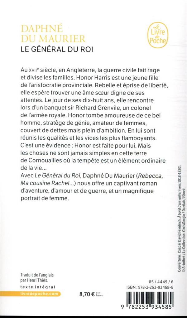 Quatrième de couverture de « LE GENERAL DU ROI »