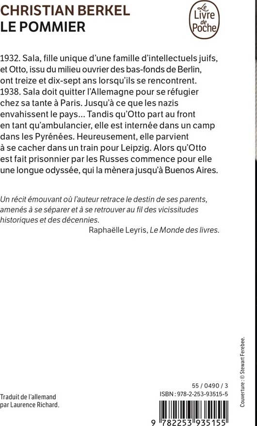 Quatrième de couverture de « Le Pommier »