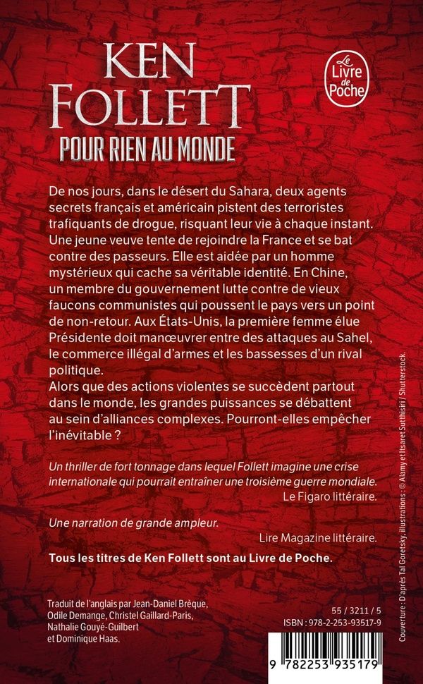 Quatrième de couverture de « Pour rien au monde »
