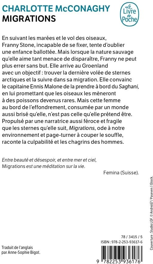Quatrième de couverture de « Migrations »
