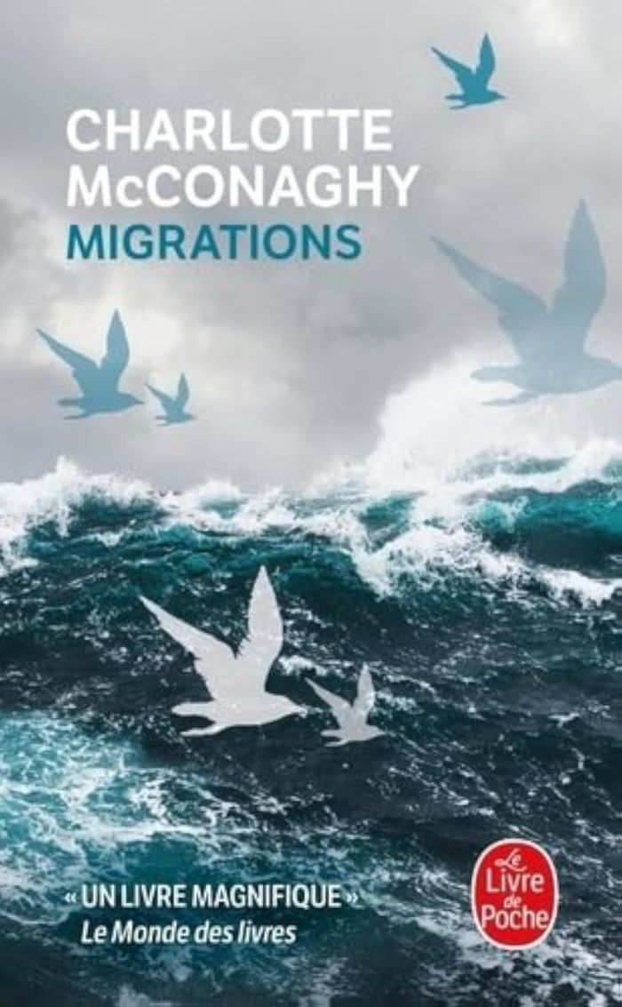 Couverture du livre « Migrations » de Charlotte McConaghy, librairie Les Contes Infusés à Corte