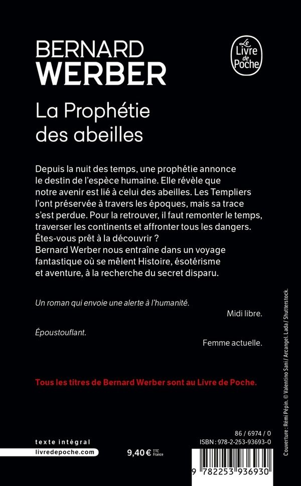 Quatrième de couverture de « La prophétie des abeilles : roman »